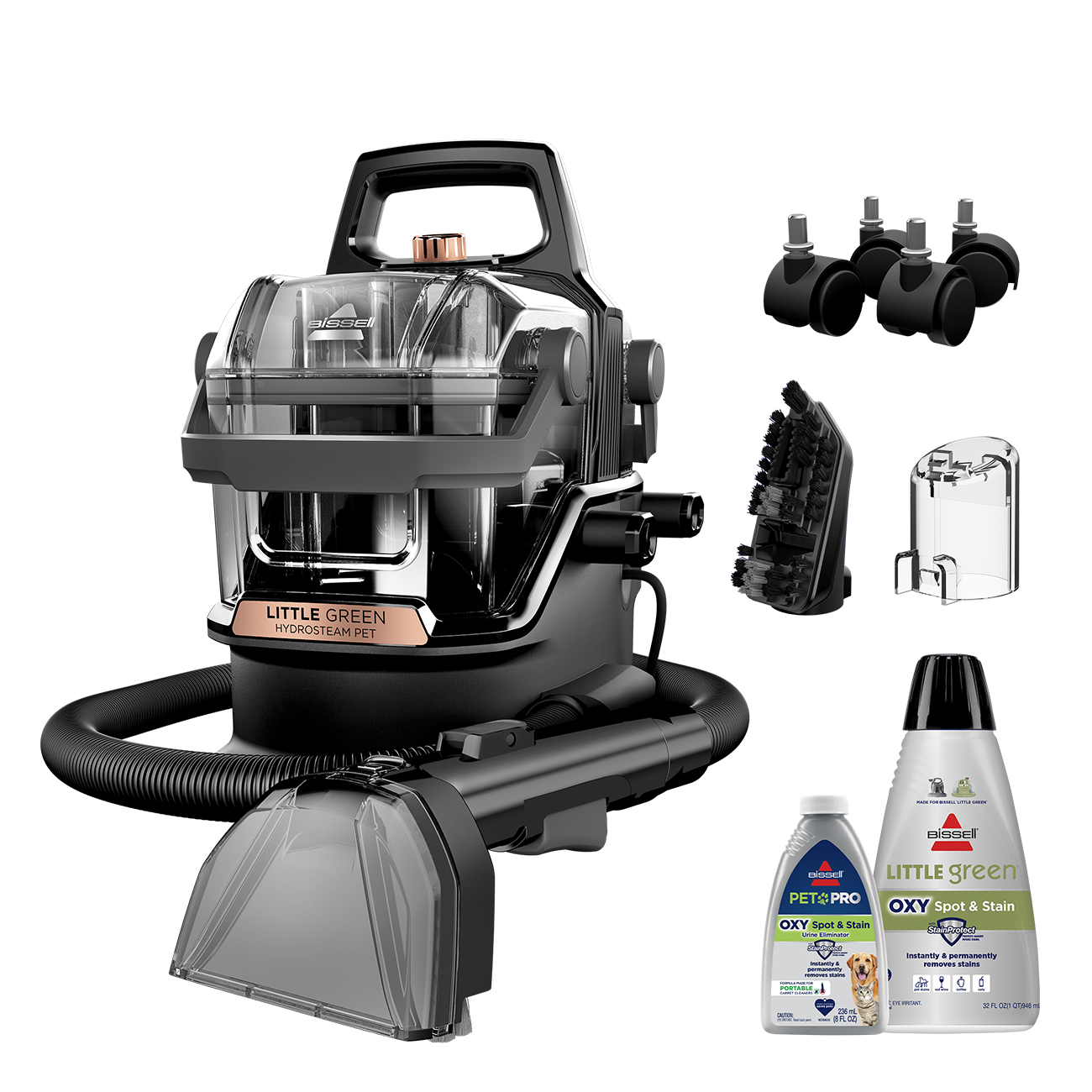 Little Green® HydroSteam® Pet Portable Carpet Cleaner Exclusive Bundle